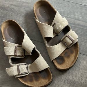 Birkenstock Tan Brown Sandals with Adjustable Buckles Size 36